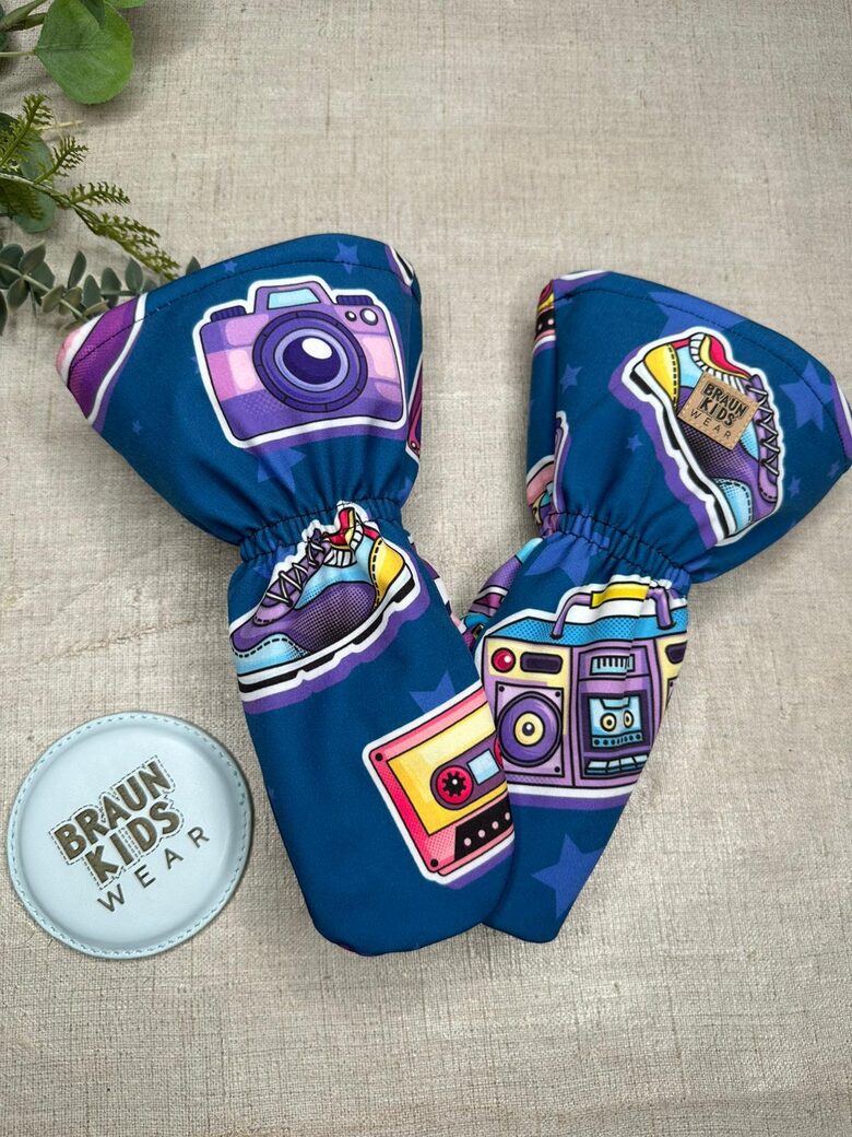 Winter Waterproof Softshell Mittens with Fleece Lining – Popart
